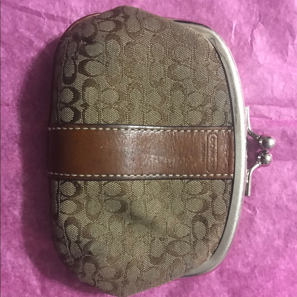 Coach coin clutch.